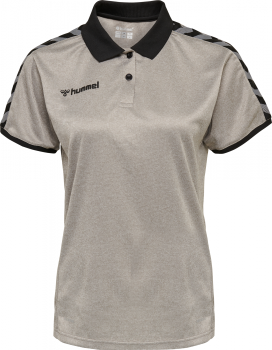 Hummel - Authentic Woman Functional Polo - Grey Melange & svart