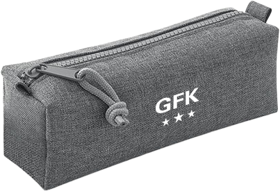 Quadra/Bagbase - Gfk Pencil Case - Grey Marl