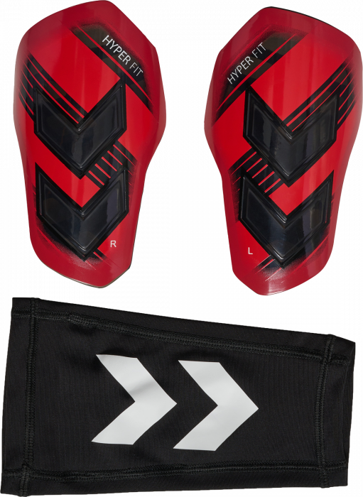 Hummel - Shin Guards Hyper Fit - Rouge