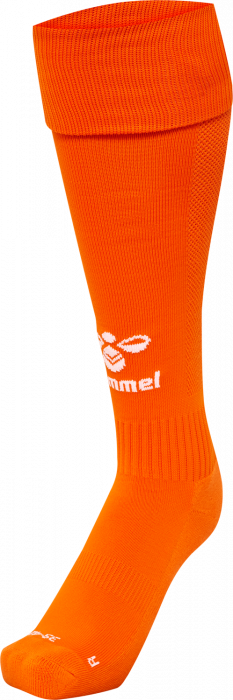 Hummel - Essential Fodboldstrømper - Orange & hvid