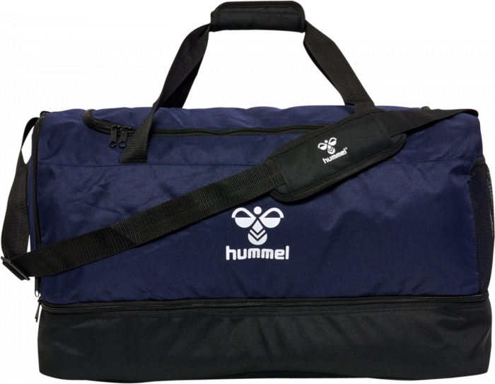 Hummel - Core 2.0 Sports Bag W. Shoe Compartment Medium - Marine & schwarz