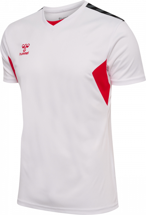 Hummel - Authentic Player Jersey - Blanc & true red