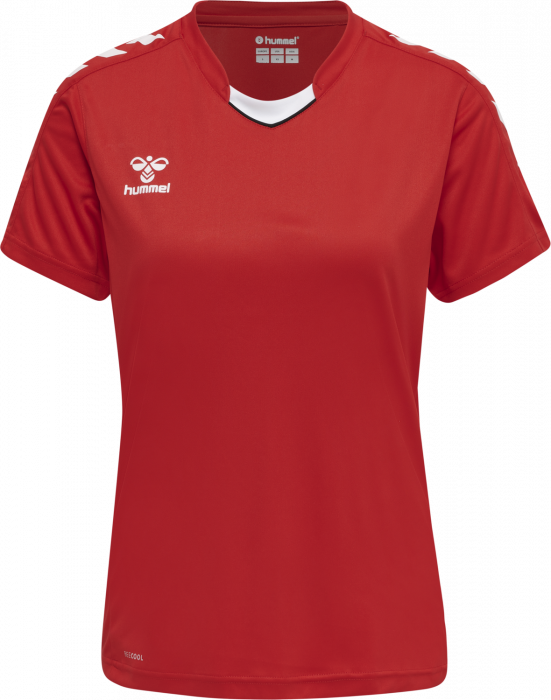 Hummel - Core Xk Poly Jersey Women - True Red & weiß