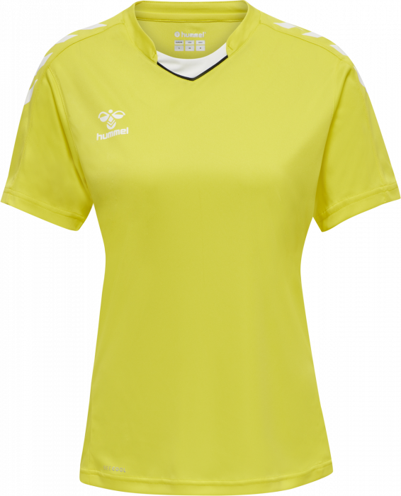 Hummel - Core Xk Poly Jersey Women - Blazing Yellow & blanco