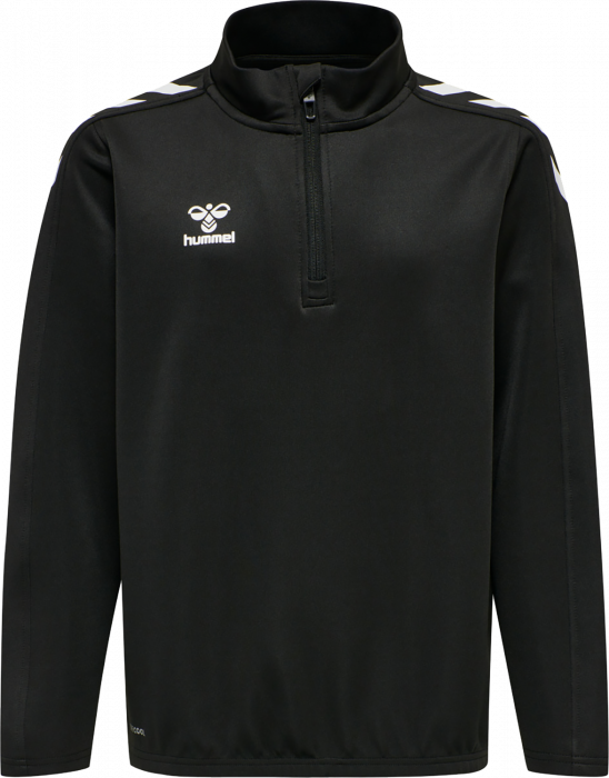 Hummel - Core Xk Half Zip Sweater Jr - Noir & blanc