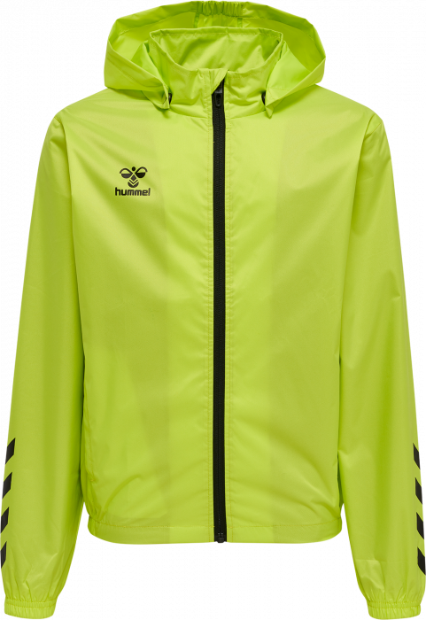 Hummel - Core Xk Spray Jacket Kids - Lime & black