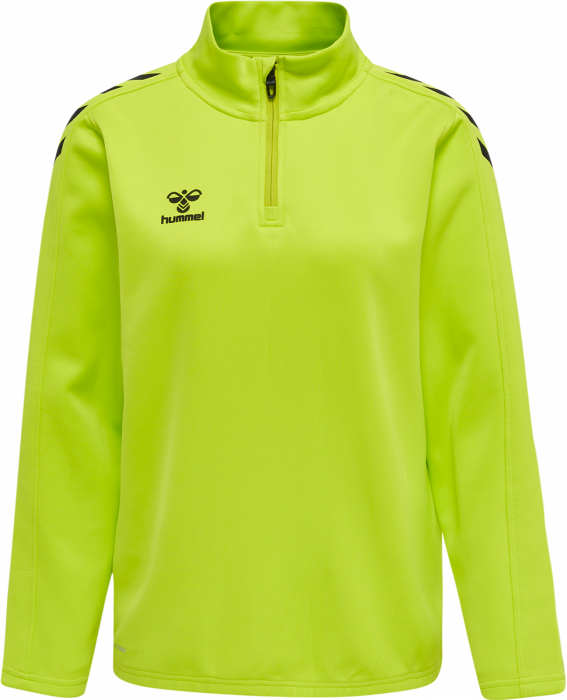 Hummel - Core Xk Half Zip Sweater Women - Lime & schwarz