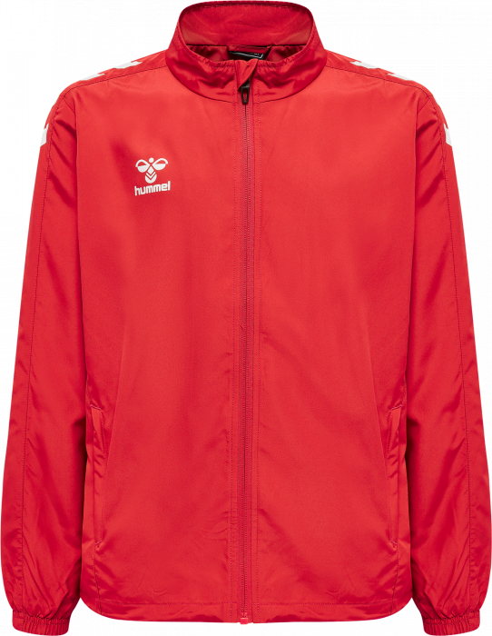 Hummel - Core Xk Micro Jacket Kids - True Red & branco