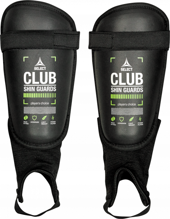 Select - Shin Guard Club V25 - Svart & grön