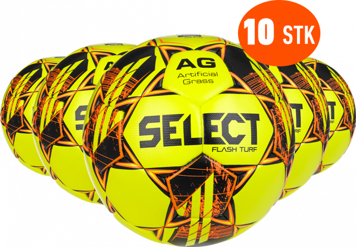 Select - Flash Turf Football V23 10 Pcs - Amarillo & orange