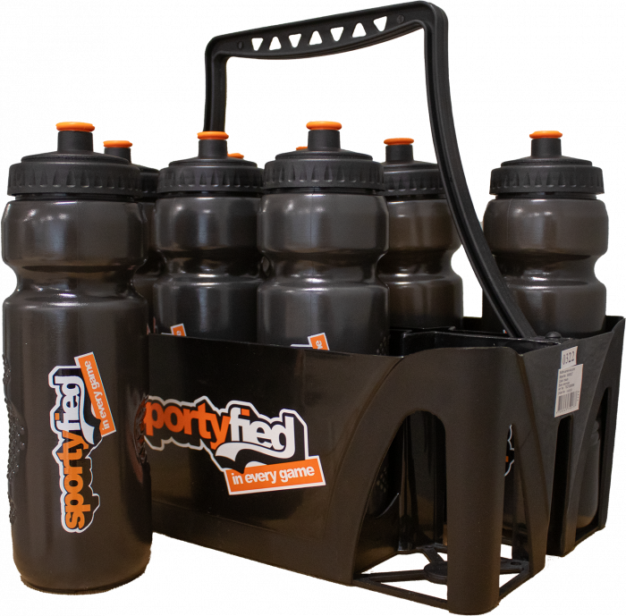 Sportyfied - Bottle Container W. 8 Bottles - Czarny